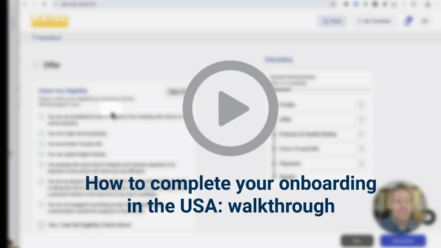How to onboard in the US